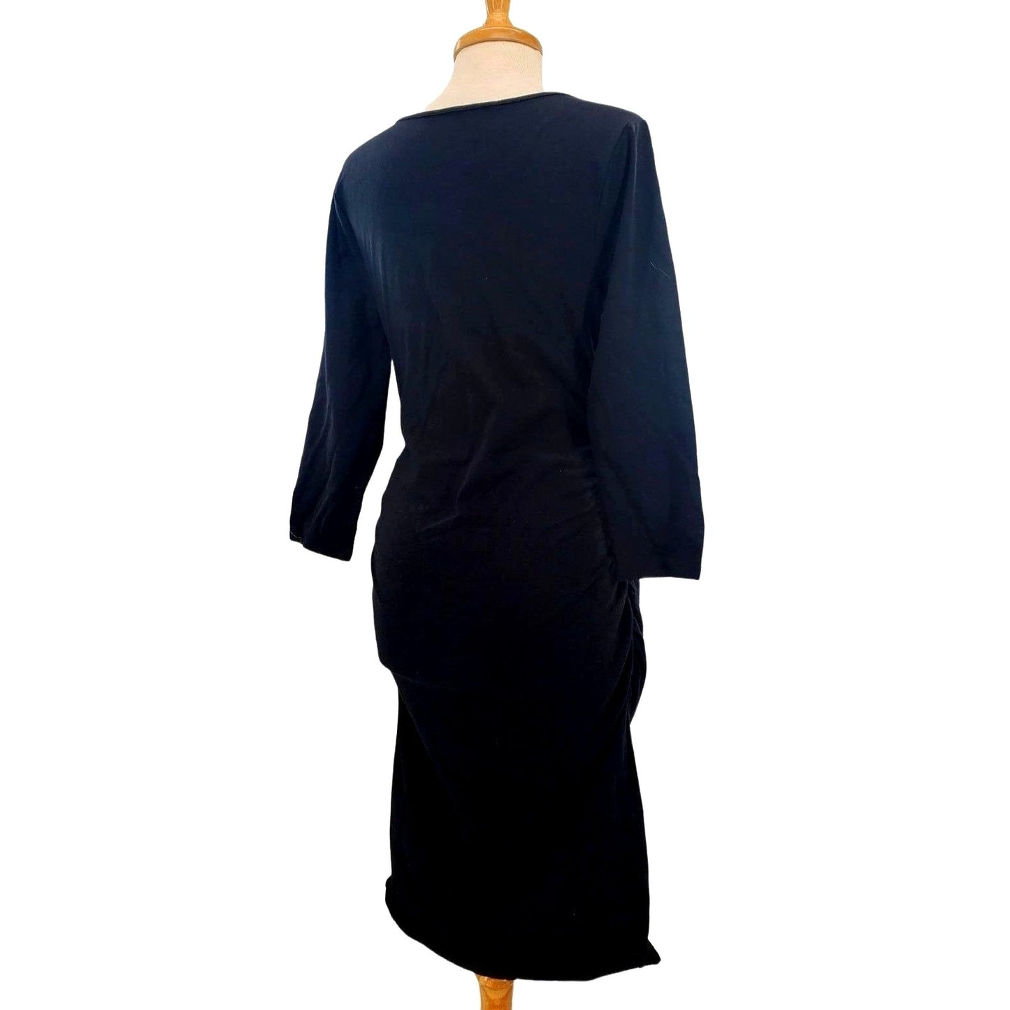 ISABEL MATERNITY Dress 3/4 Sleeve Stretch side T-Shirt fitted Bodycon