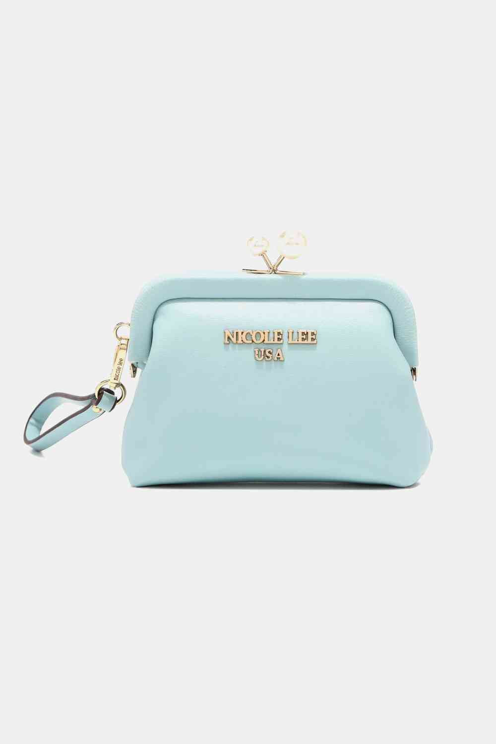 Elise Pearl Kisslock Wristlet Wallet Coin Purse Nicole Lee USA