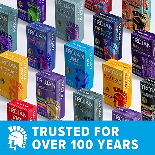 TROJAN Magnum Thin Lubricated Condoms with Ultrasmooth Lubricant - 3 Count/Box
