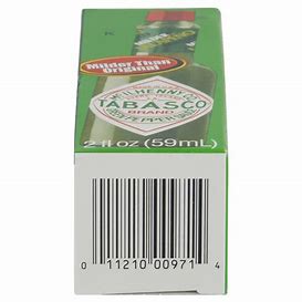 Tabasco Green Pepper Sauce (Jalapeno) -2 oz Glass bottle-McIlhenny Co,