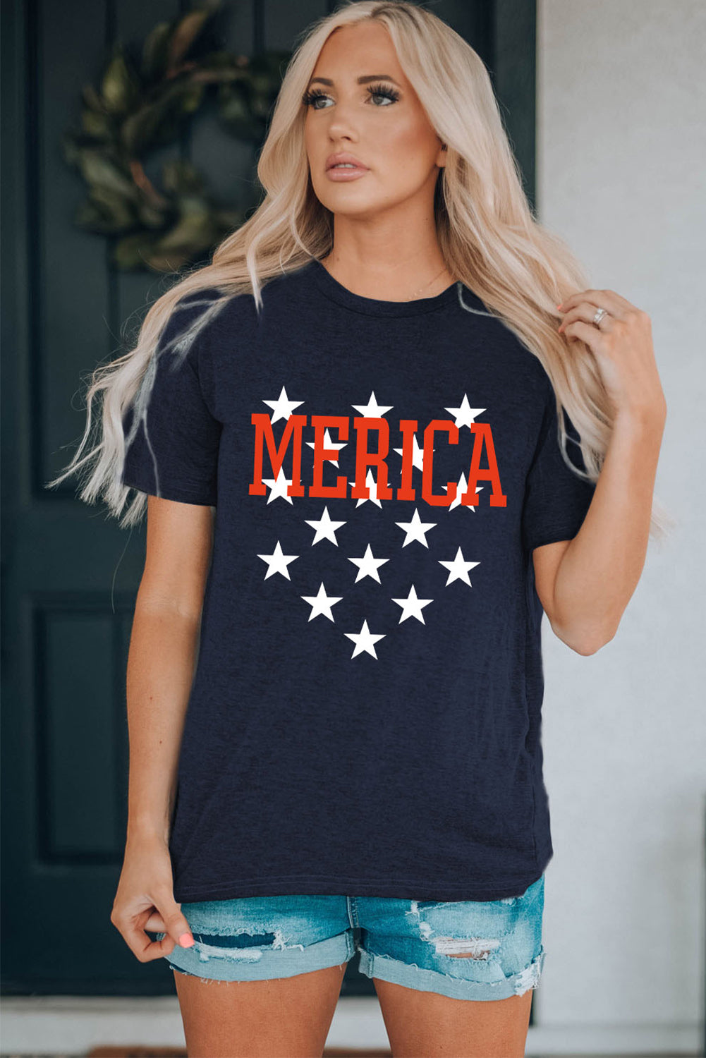 MERICA Graphic Star America Short-Sleeve Tee Shirt