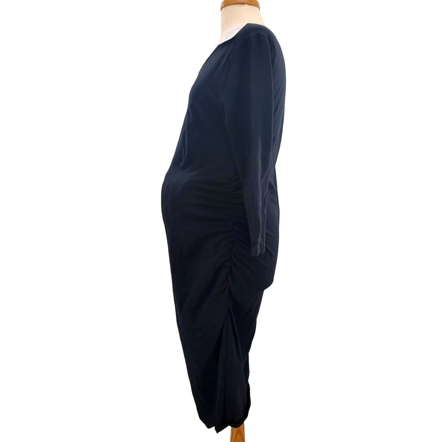 ISABEL MATERNITY Dress 3/4 Sleeve Stretch side T-Shirt fitted Bodycon