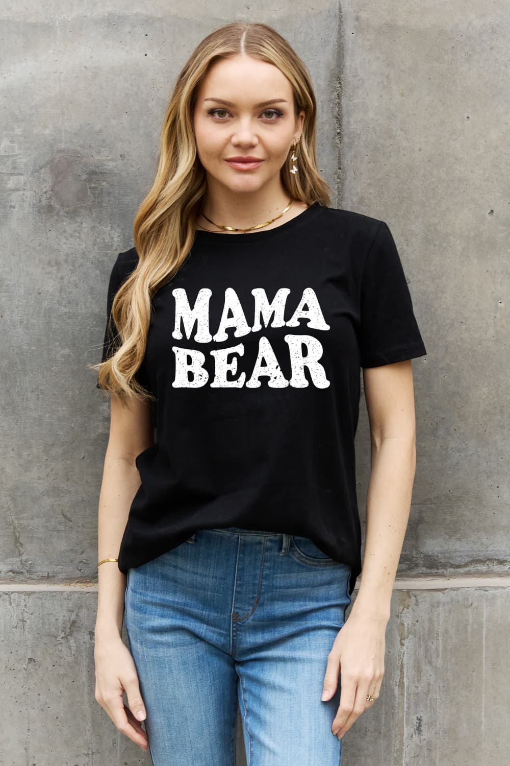 MAMA BEAR Graphic 100% Cotton Tee Shirt