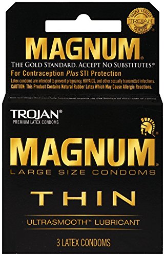 TROJAN Magnum Thin Lubricated Condoms with Ultrasmooth Lubricant - 3 C Luxury on a Dime TROJAN Magnum Thin Lubricated Condoms with Ultrasmooth Lubricant - 3 C Luxury on a Dime