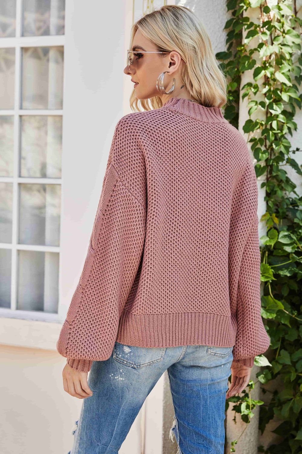 Bold Color Mixed Knit Chunky Sweater (Plus Size Available)