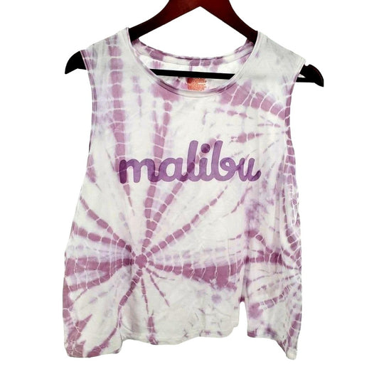 COLSIE Shirt Sleeveless MALIBU Cropped Tie-Dye Lightweight tank Crop top