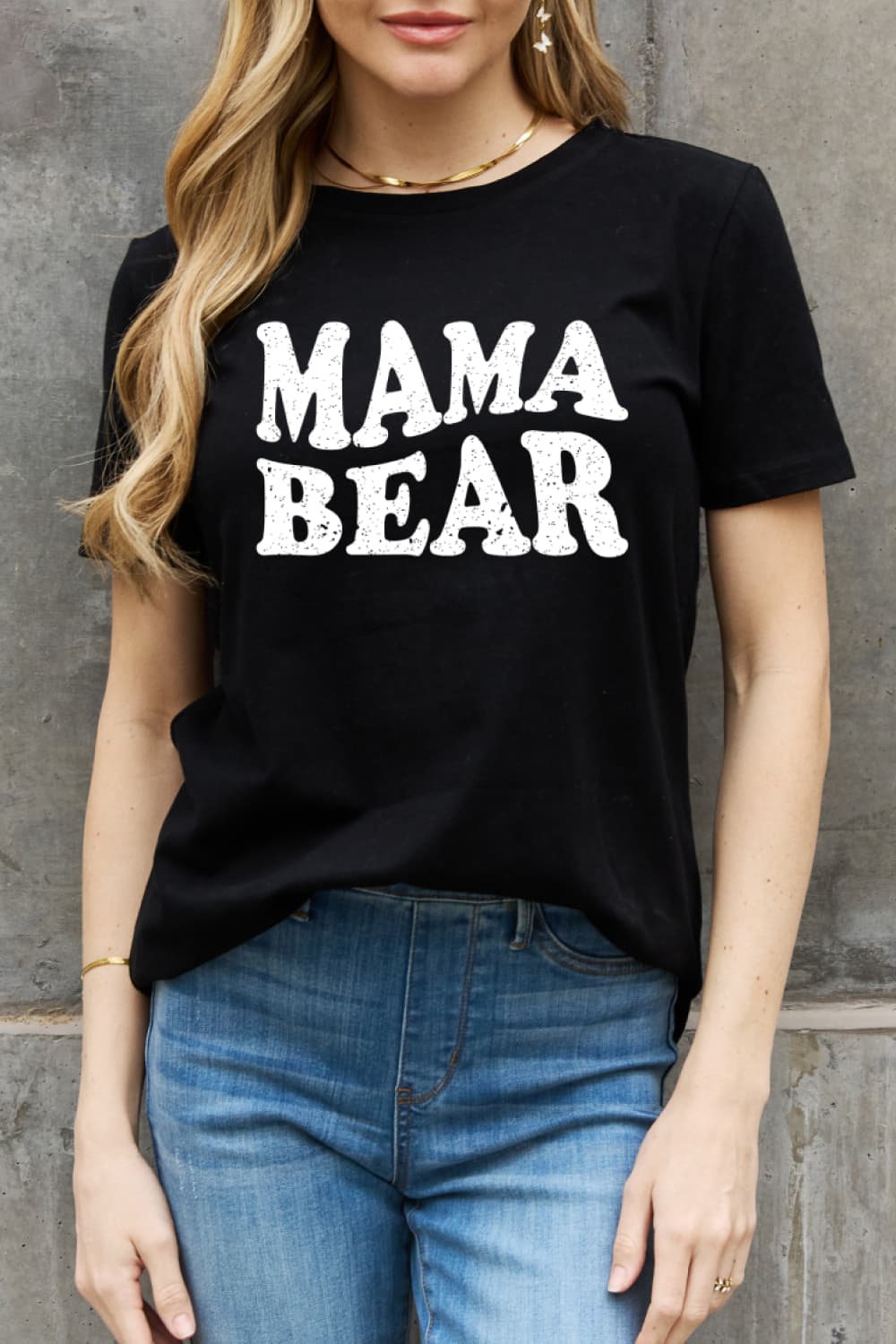 MAMA BEAR Graphic 100% Cotton Tee Shirt