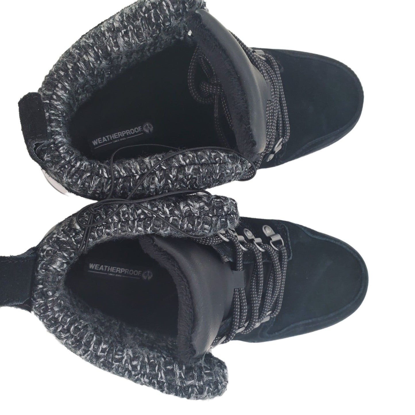 Weatherproof Womens Boots Ruby Outdoor Winter Snow Shoes Suede Leather Chunky Lug