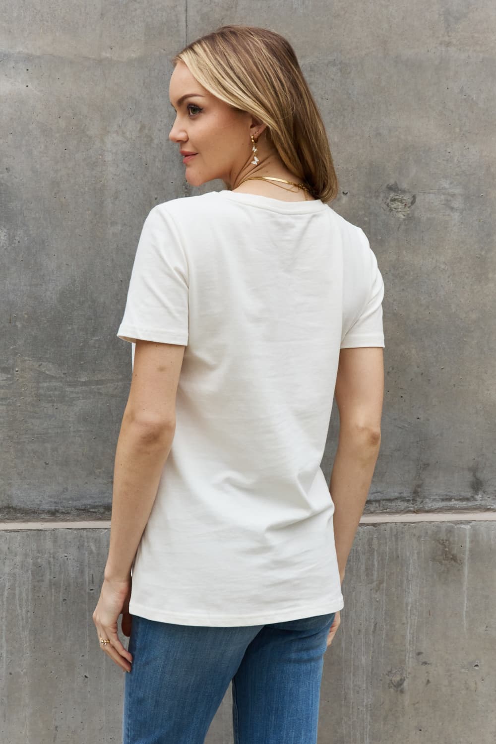 Butterfly MAMA Graphic 100% Cotton Short-sleeve T-Shirt
