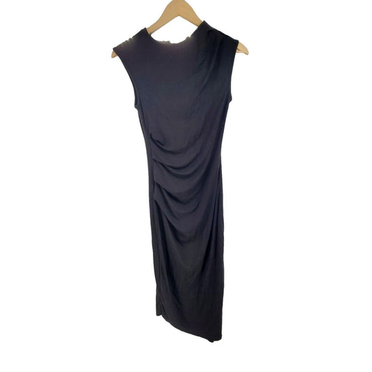 HAUTE MONDE Dress Ruched side Little black Sleeveless Bodycon