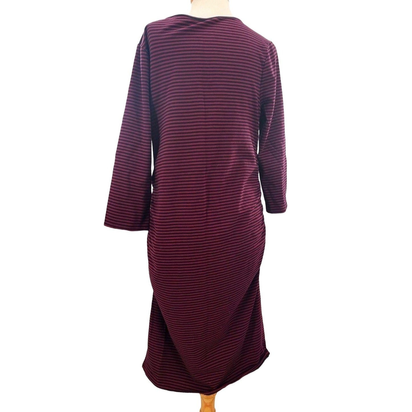 ISABEL MATERNITY Dress 3/4 Sleeve Stretch Shirred side T-Shirt Dress