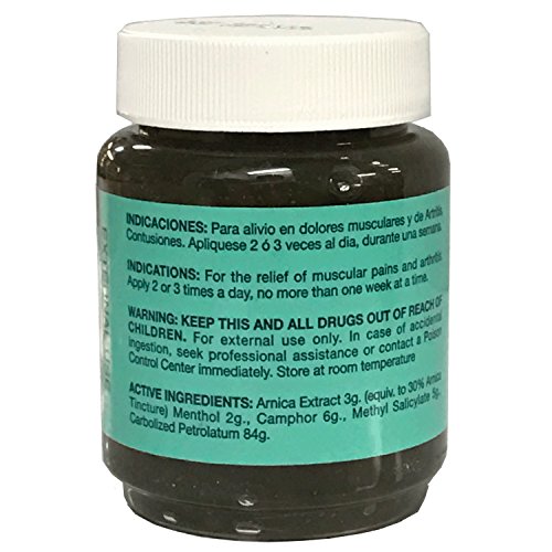 Arnica salve La Genuina Reinforced Arnica Pomade, 2oz (58gr) for aches