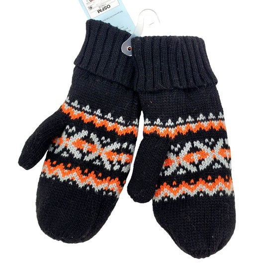 CAT & JACK Girls knit Mittens Double-layer Winter gloves Fair Isle