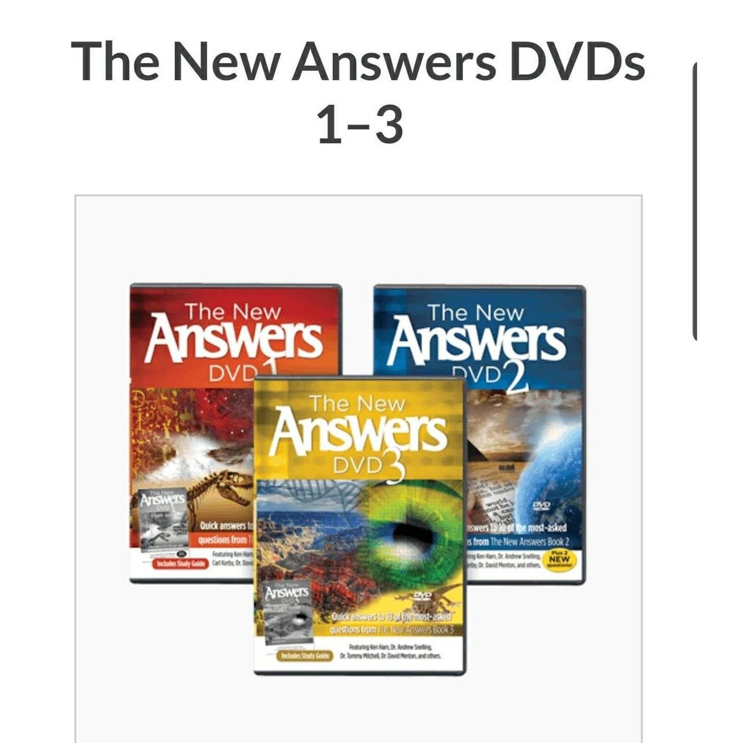 Bible Religious DVD Set 3 THE NEW ANSWERS children education