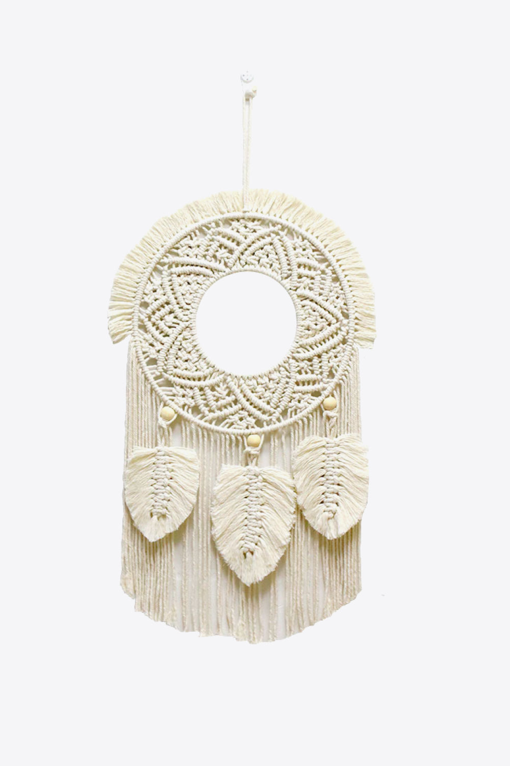 FEATHER Fringe Macrame Wall Hanging Hand-made Bohemian Home Decor Tapestry
(2 colors available)