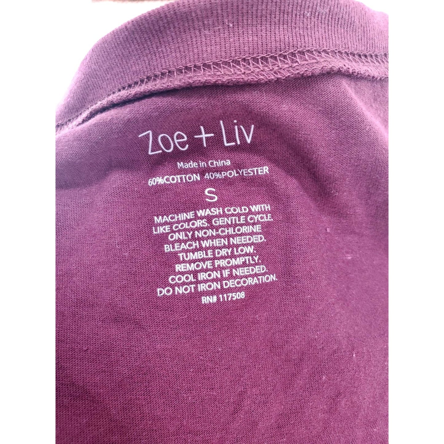 MAY CONTAIN WINE Zoe+Liv Lightweight top Long-Sleeve T-shirt