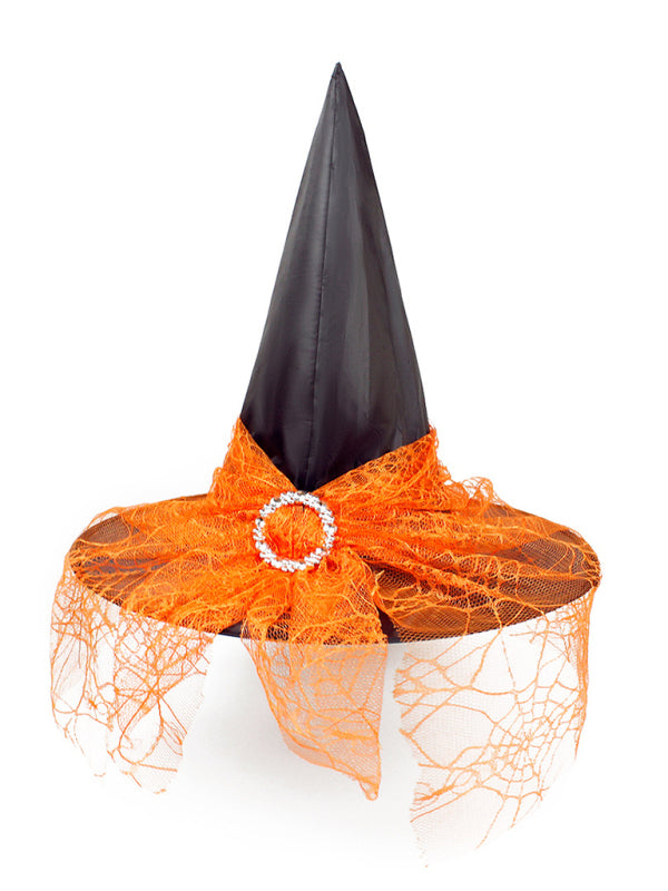 Witch Hat Halloween Costume Accessory Lace Cosplay Party Fancy Pointed/Relaxed hat