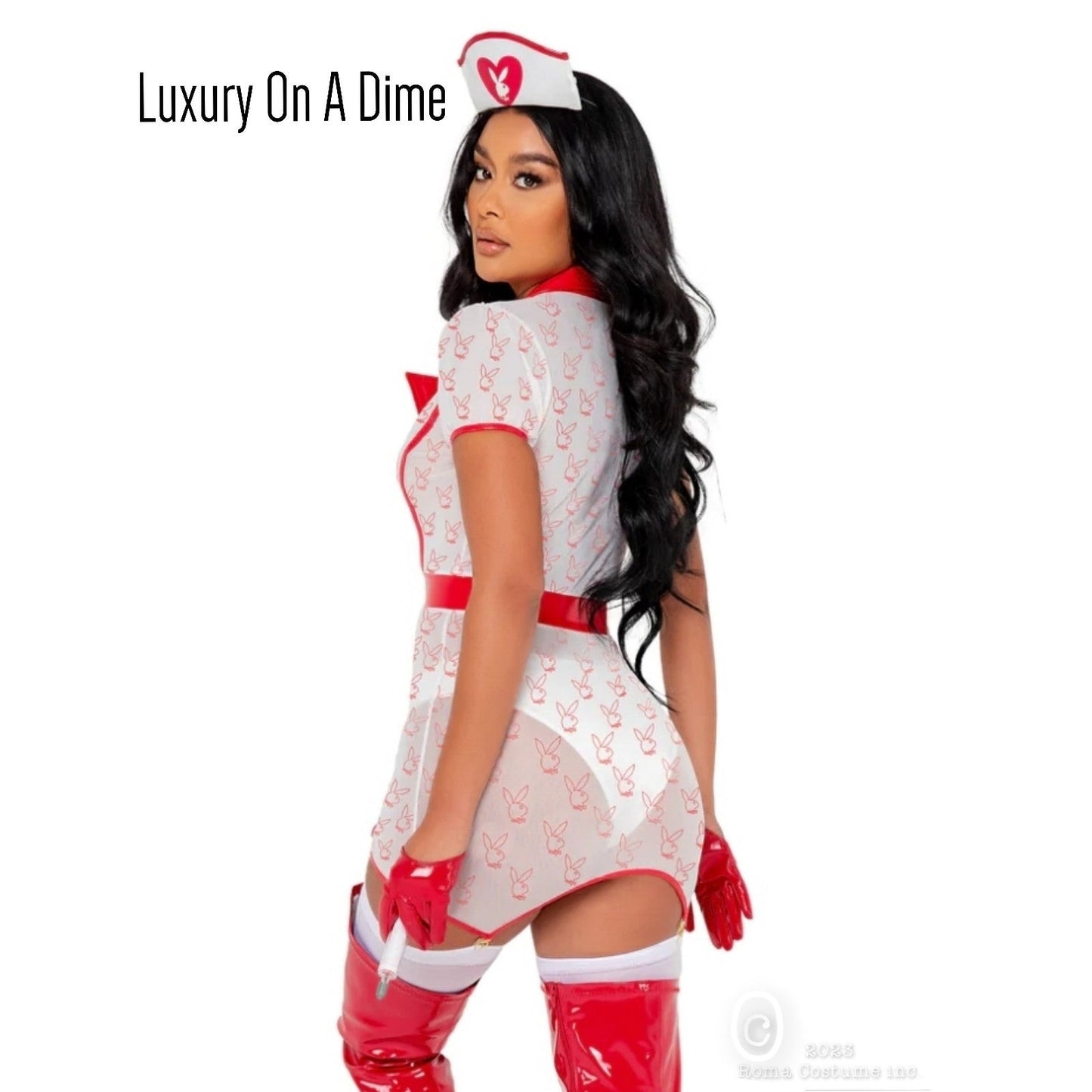 Official Playboy 3-piece Naughty Nurse Adult Women Costume Cosplay