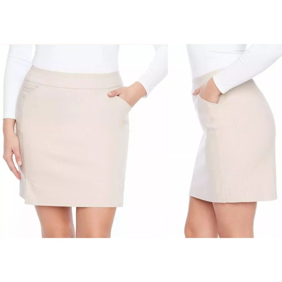 S.C. & Co Tummy Control Pull-on Stretch Skort Skirt Shortie Athleisure Sporty