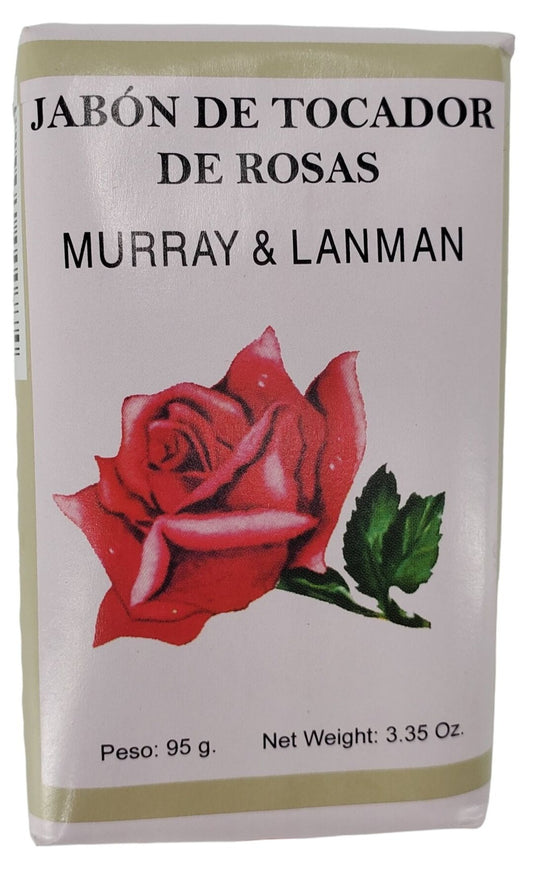 Rose Soap Bar 95G (3.35OZ) Murray Lanman Rose scented bar soap