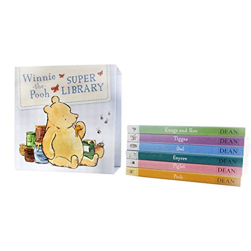 Disney Winnie-the-pooh Super Library 6 Board Books Children's Reading Collection