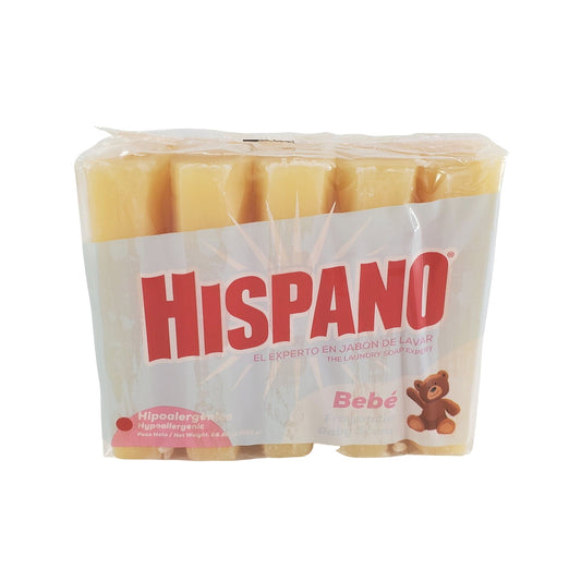 Hispano Bebe Soap Baby Scent(Bebe Fragancia) 160 Gram bars 5 bars/pack