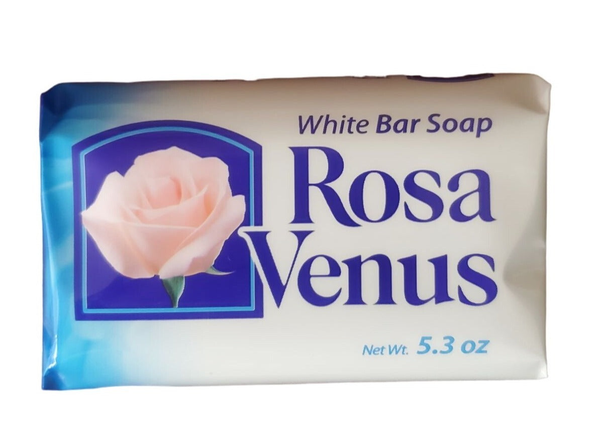 Jabon Rosa Venus Blanco(White) Classic 150 g / 5.29 oz Soap Bar Classic Natural Spanish gentle scent foaming soap