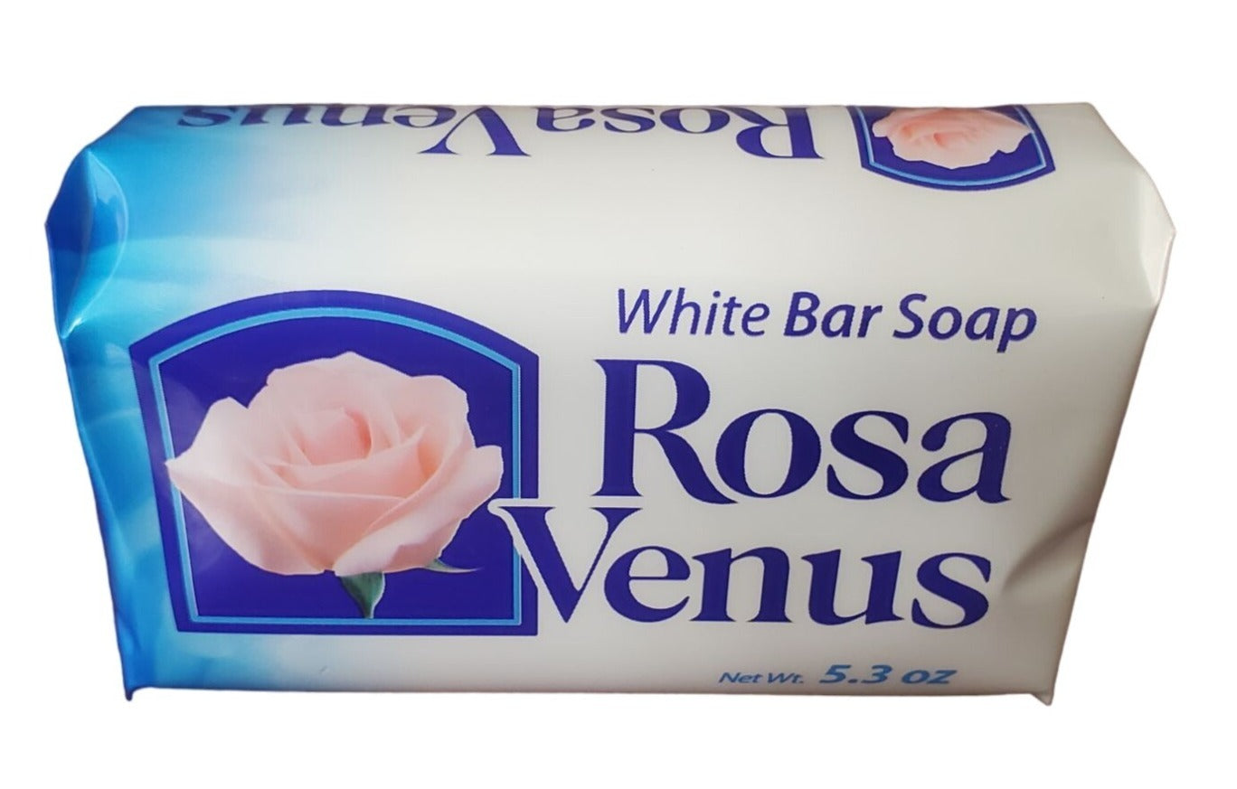 Jabon Rosa Venus Blanco(White) Classic 150 g / 5.29 oz Soap Bar Classic Natural Spanish gentle scent foaming soap