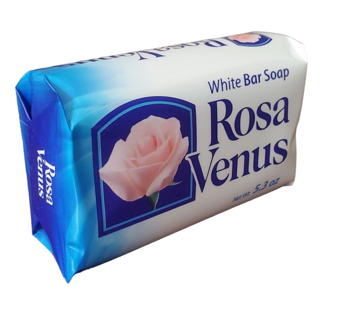 Jabon Rosa Venus Blanco(White) Classic 150 g / 5.29 oz Soap Bar Classic Natural Spanish gentle scent foaming soap