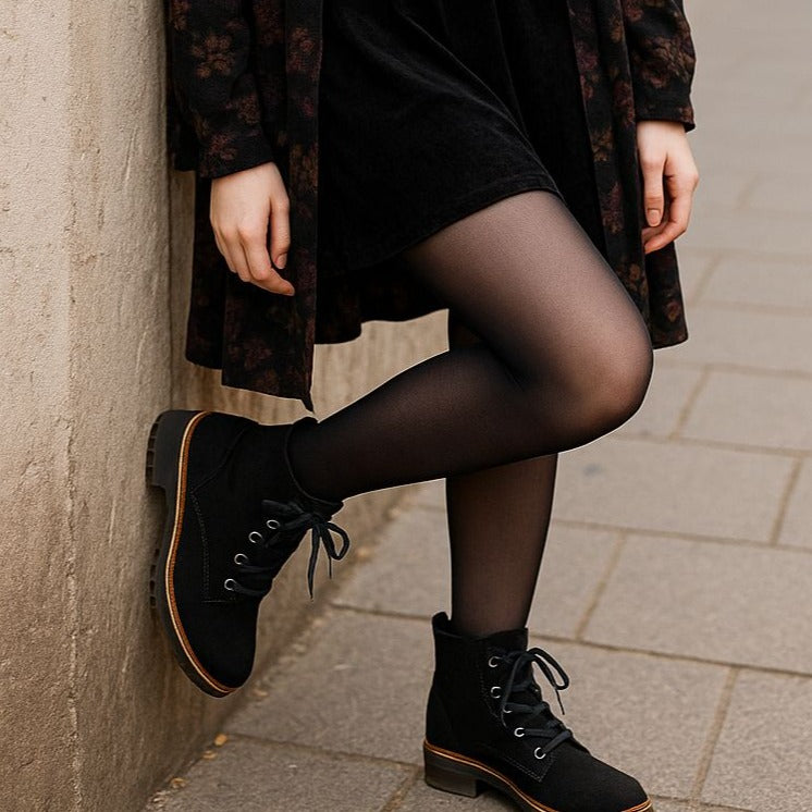 Kensie Womens Boots Kasha Combat Lace Up Zip Vegan Suede Chunky Lug Platform Shoes