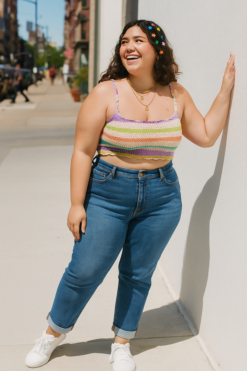 Judy Blue Mid-Rise Boyfriend Fit Jeans Cuffed Ankle Hem Straight Leg Denim Pants Plus Size Available