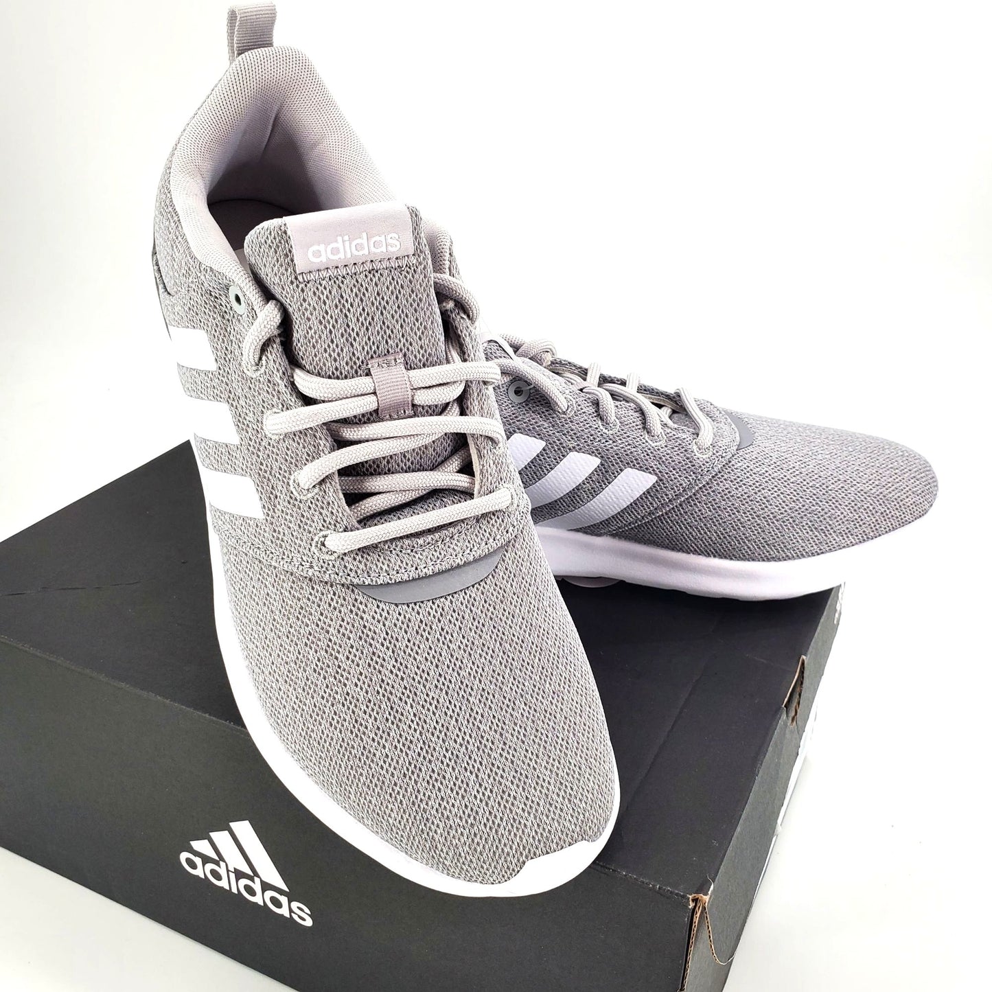 ADIDAS Sneakers Woman’s 10 Cloudfoam QT Racer 2.0 Activewear Athletic Shoes Gray