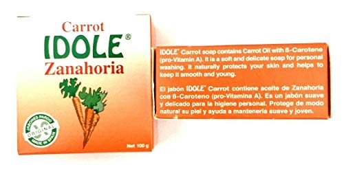 Carrot Soap Bar: Idole Carrot Skin Brightening Moisturizing Soap 100g 