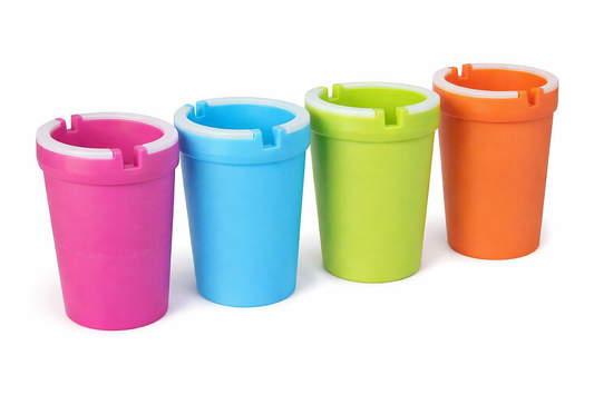 Butt Bucket Stub Out Car Ash Tray Glow in the Dark Cup Holder Self Extinguishing