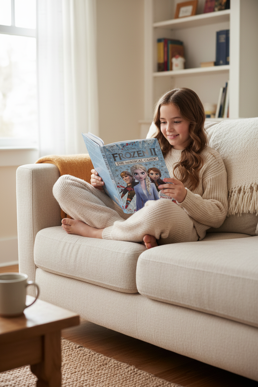 Disney Frozen II The Magical Guide Children's Book Fun Facts Quiz Poster