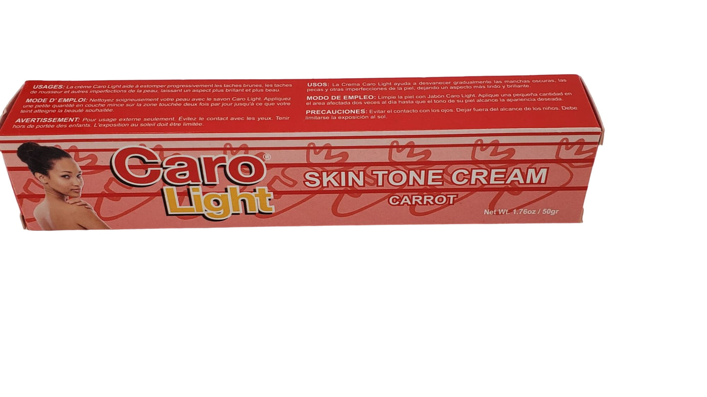 Skin Brightening Cream Caro Light Skin Tone Cream 1.76oz (50g) Tube