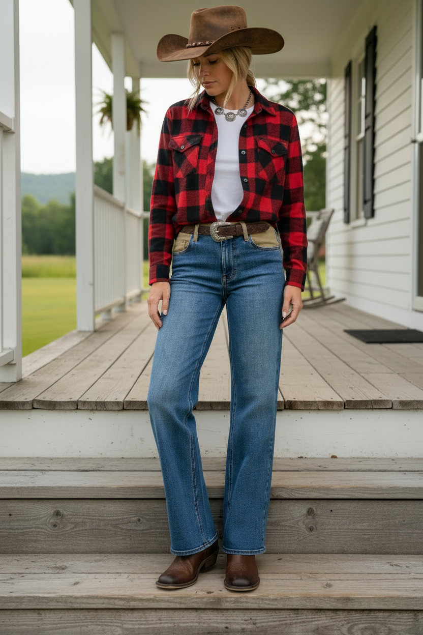 Judy Blue Mid-Rise Column Straight Leg Jeans Corduroy Patchwork Denim Pants