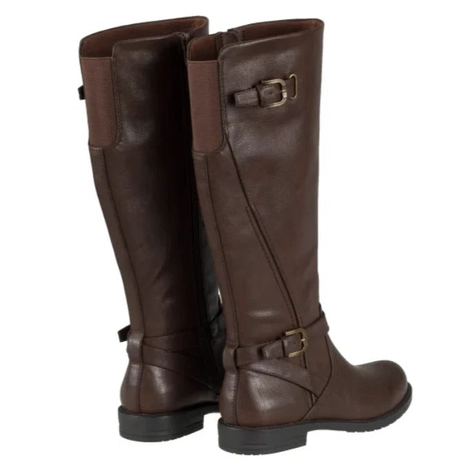 Baretraps Boots Cassidy Womens Faux Leather Tall Horse Riding Equestrian Shoes