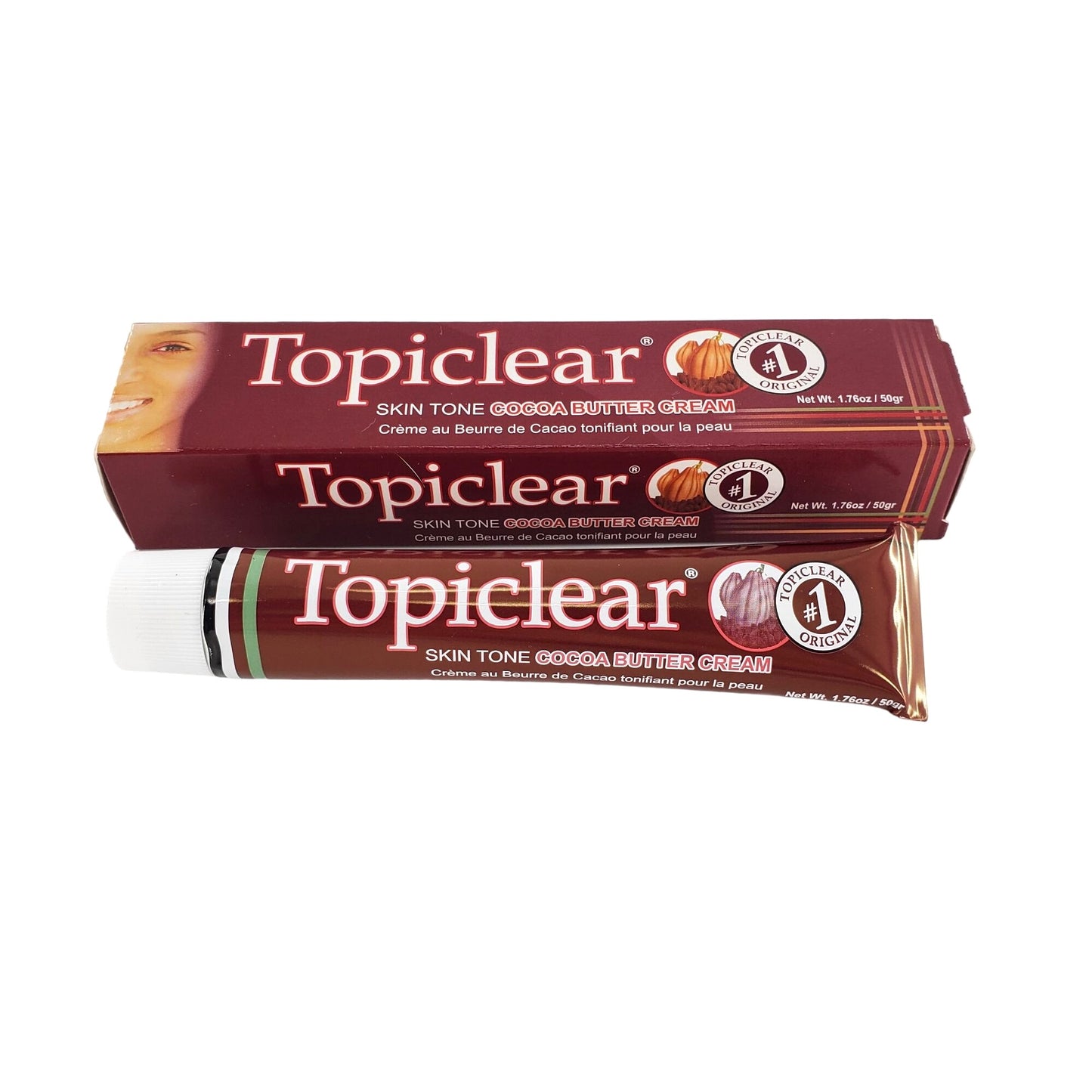 Topiclear Skin Tone Cocoa Butter Cream - Tube 1.76 oz