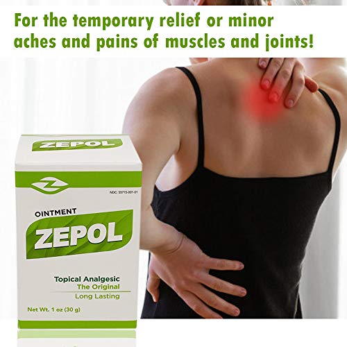 Pain relief ointment Zepol Topical Analgesic Ointment Original 1 oz
