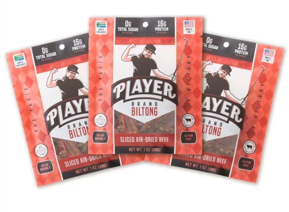 Biltong Jerky South African Style Air Dried Beef Biltong Made in USA by Player Brand