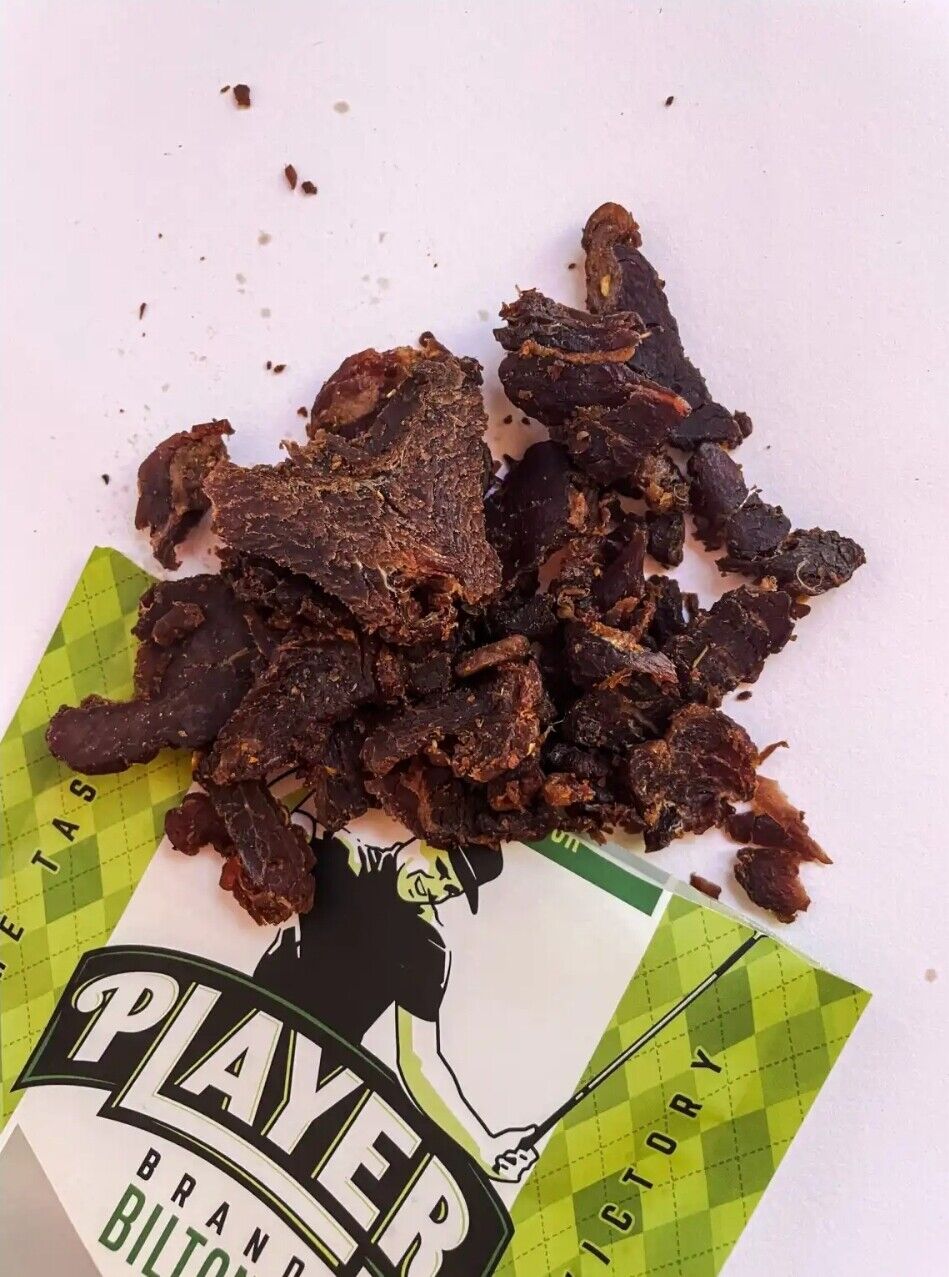 Player Brand Beef Biltong Jerky South African Style Air Dried Beef Biltong Made in USA