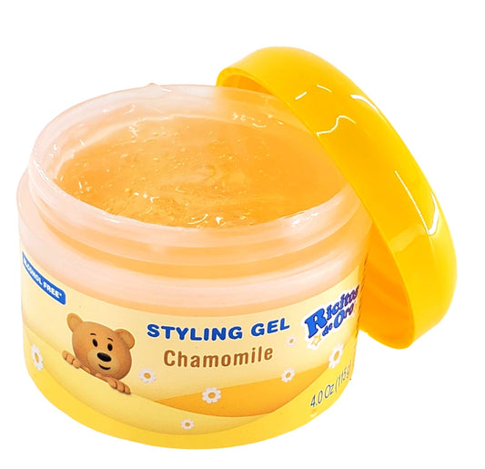 Ricitos de Oro Styling Hair Gel with chamomile extract Alcohol-Free Hair Gel 4oz container