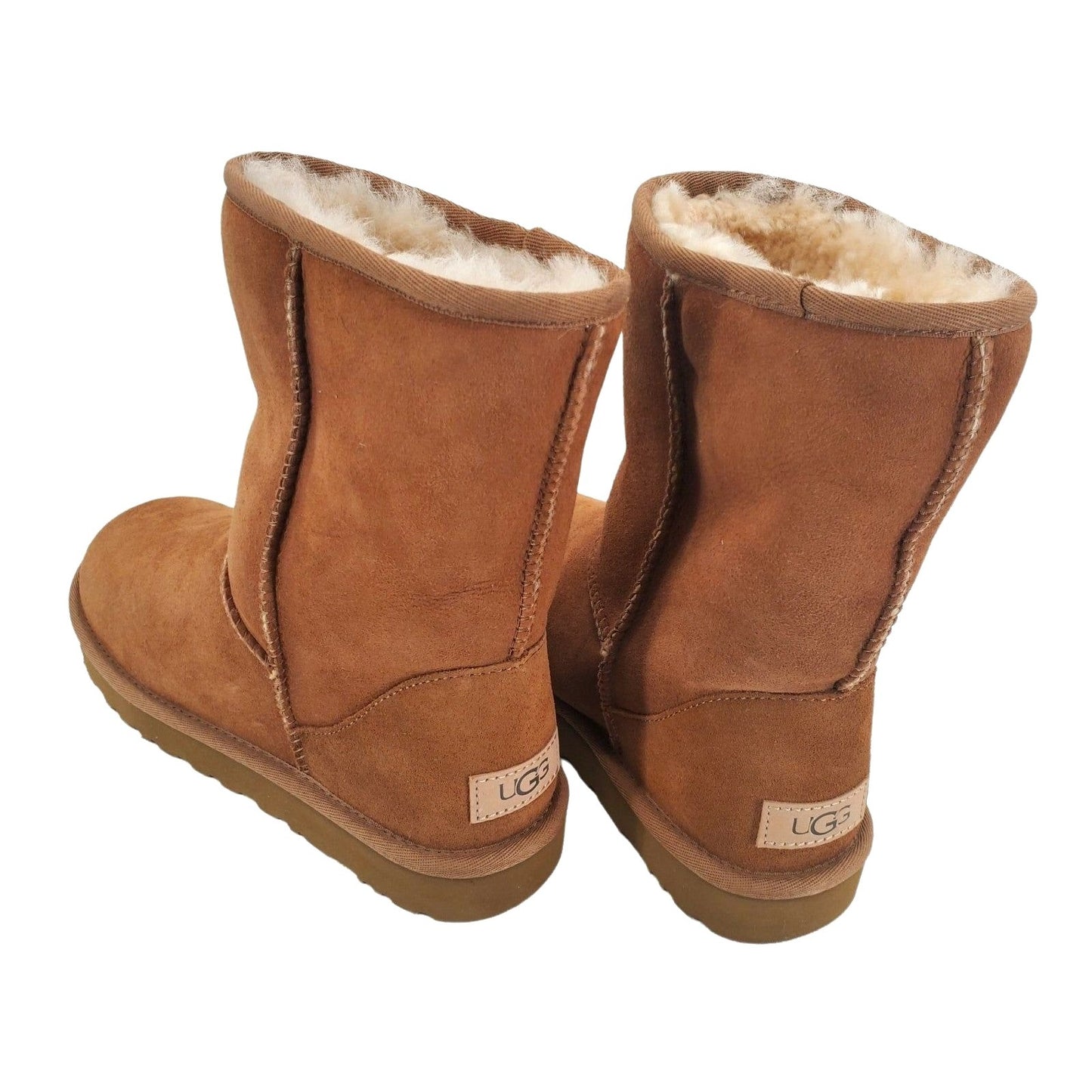 UGG Short Boots Classic II Chestnut Fur Sheepskin Suede shoes