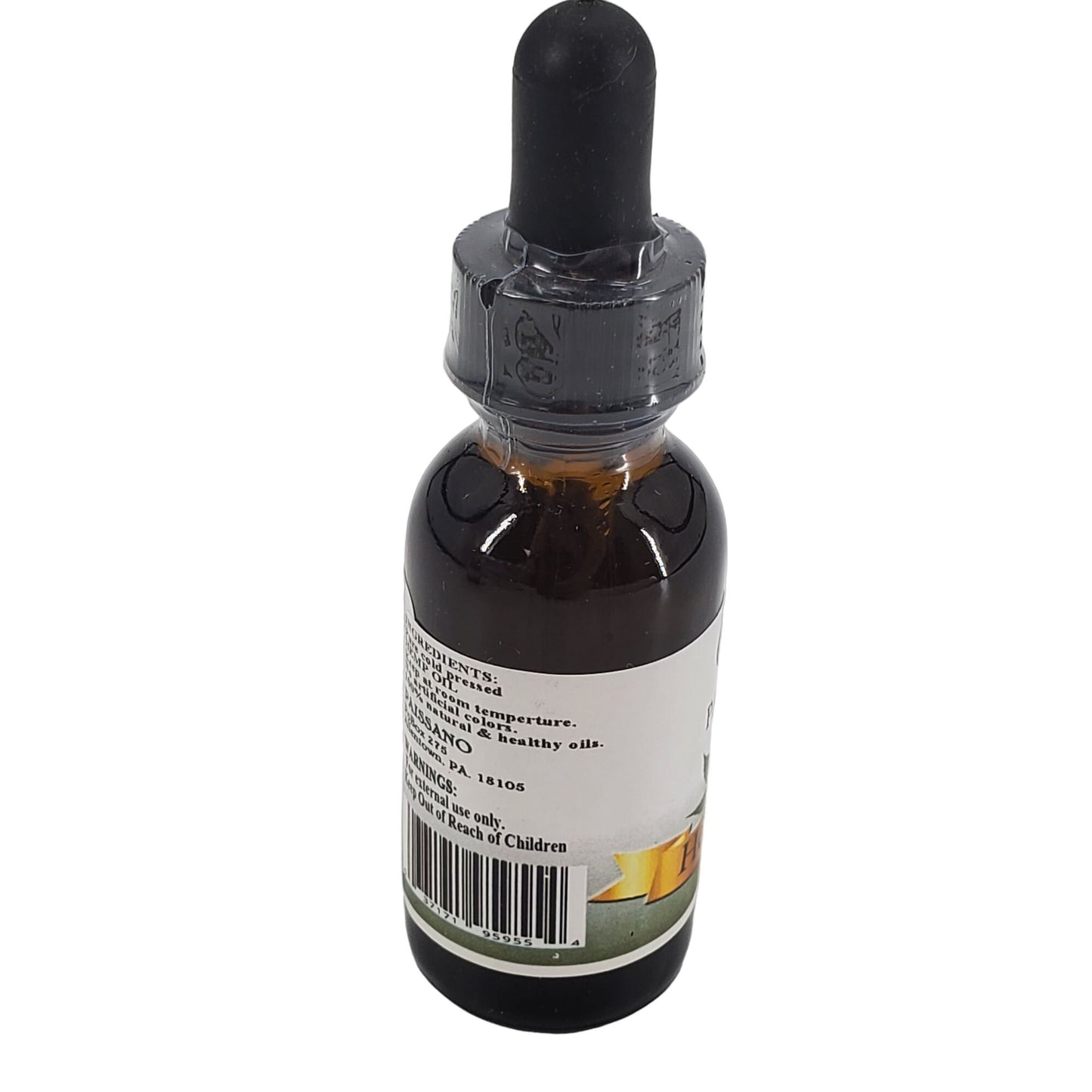 Paissano Hemp Oil: All-Natural Skin Regeneration , Moisturizing Oil, Omega 3 & 6 Fatty Acids | 1 ounce Glass Bottle Dropper included