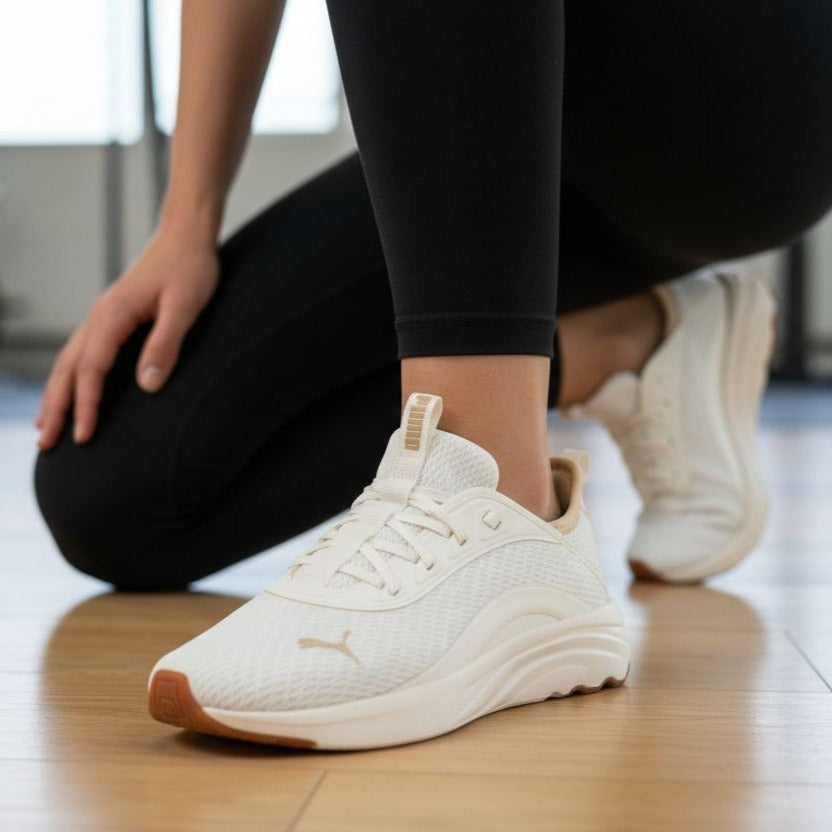 Puma Women Sophia Evo Vital Sneakers Athletic Lace-up Shoes Activewear Cream