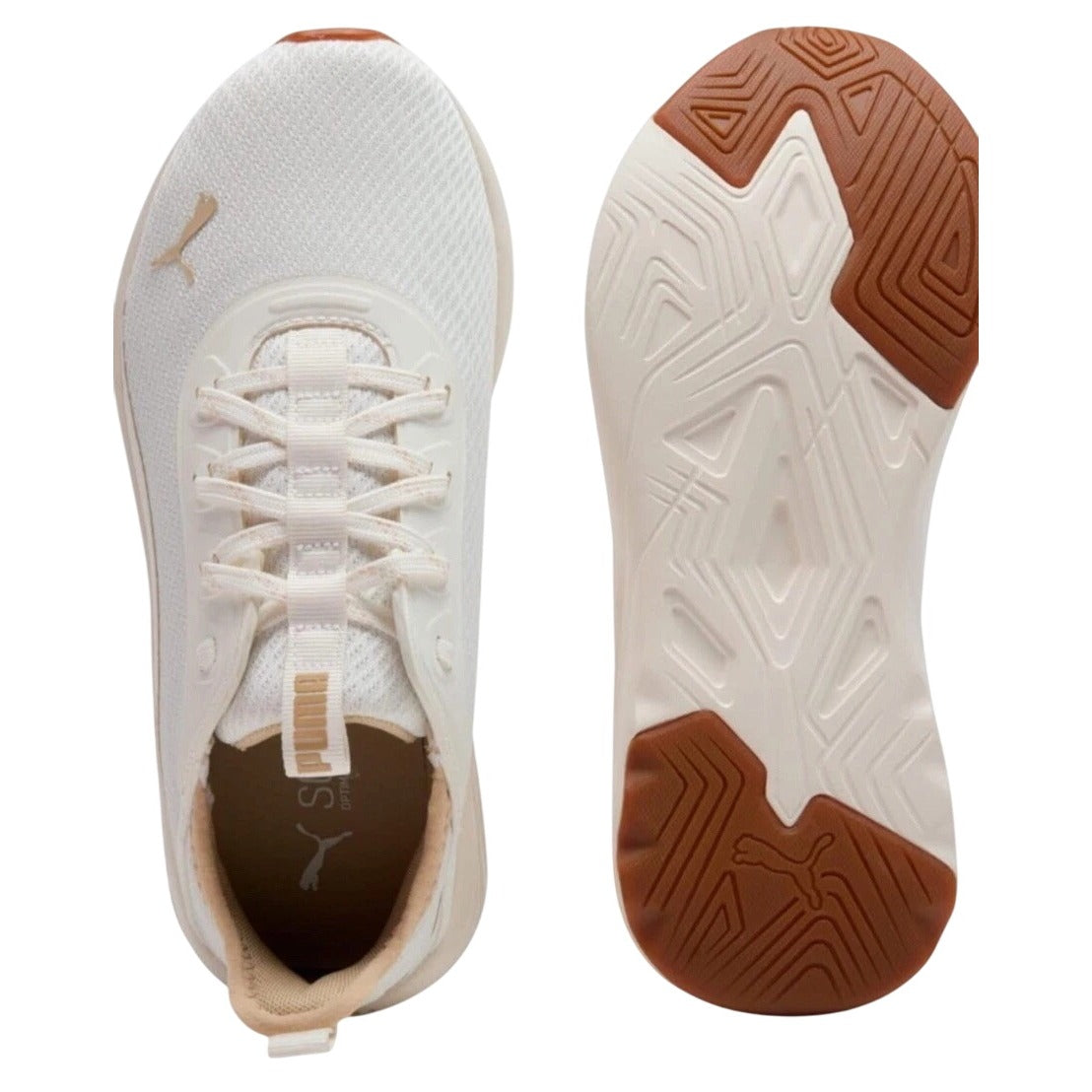 Puma Women Sophia Evo Vital Sneakers Athletic Lace-up Shoes Activewear Cream