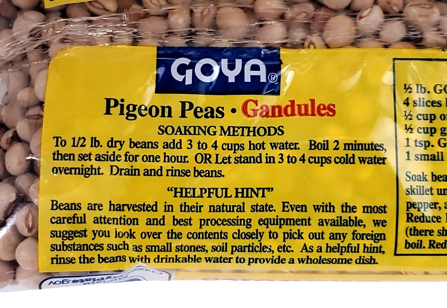 Goya Gandules (Dry Pigeon Peas) 14oz
