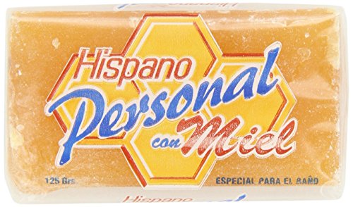 Honey Soap Bar Hispano Personal Honey Bar Soap, 4.4 oz./ 125 g