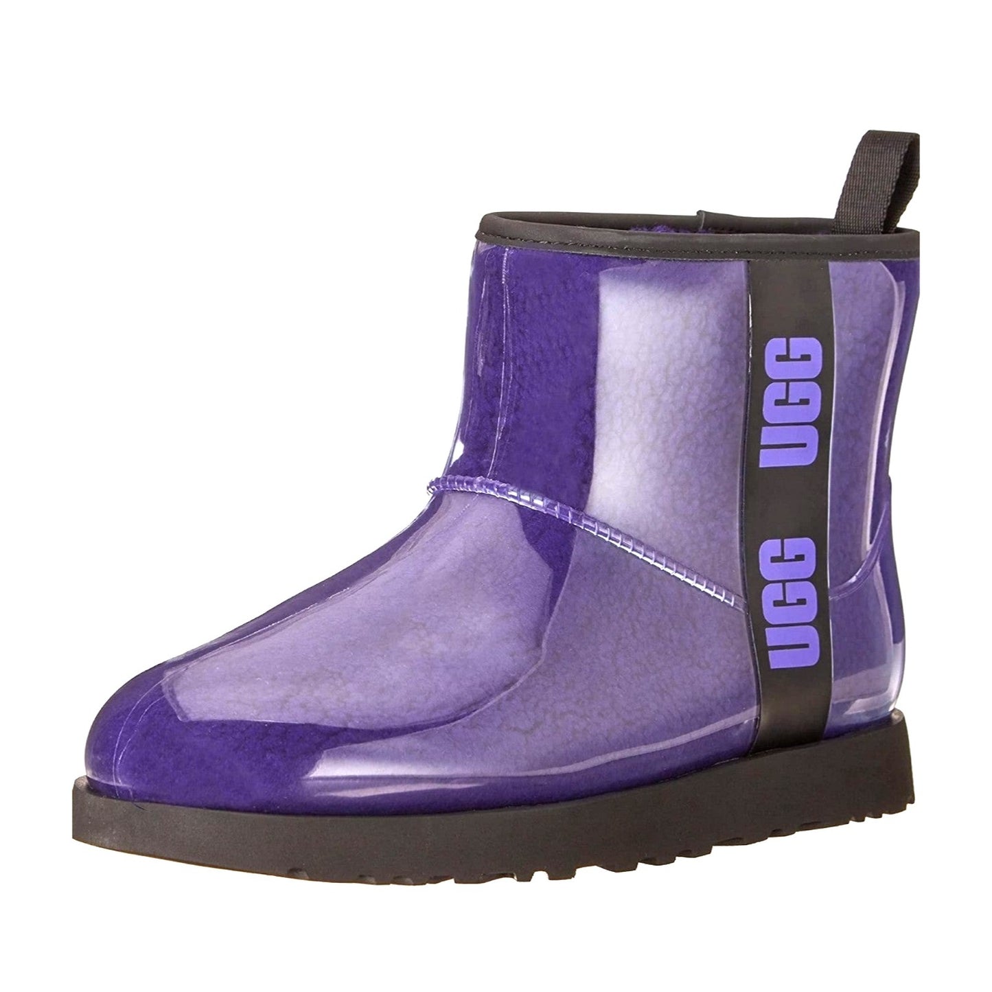 UGG Boots Classic Clear Mini Violet Purple Fur Lined Waterproof Shoes